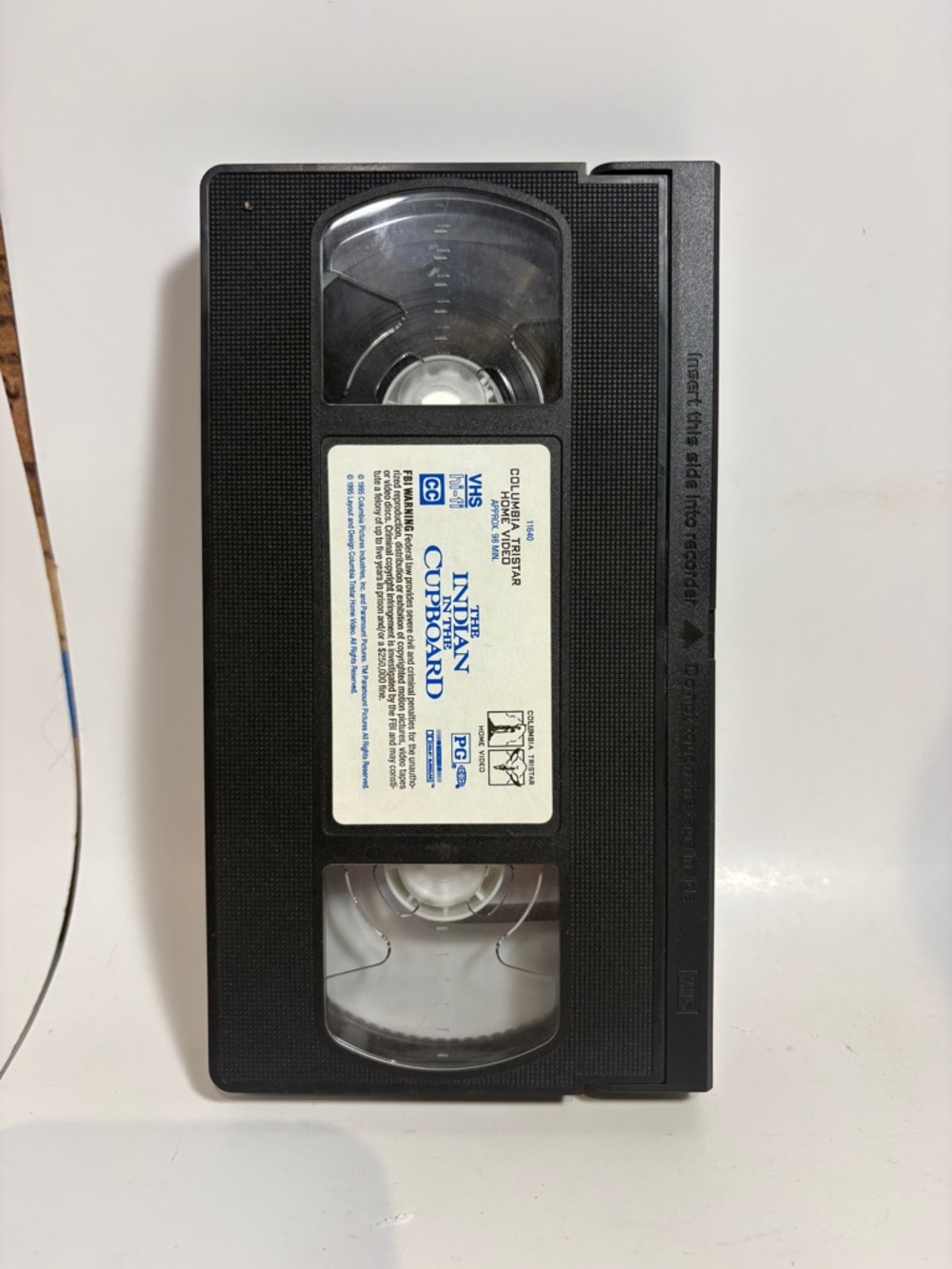 The Indian In The Cupboard Vhs Tape As Pictured